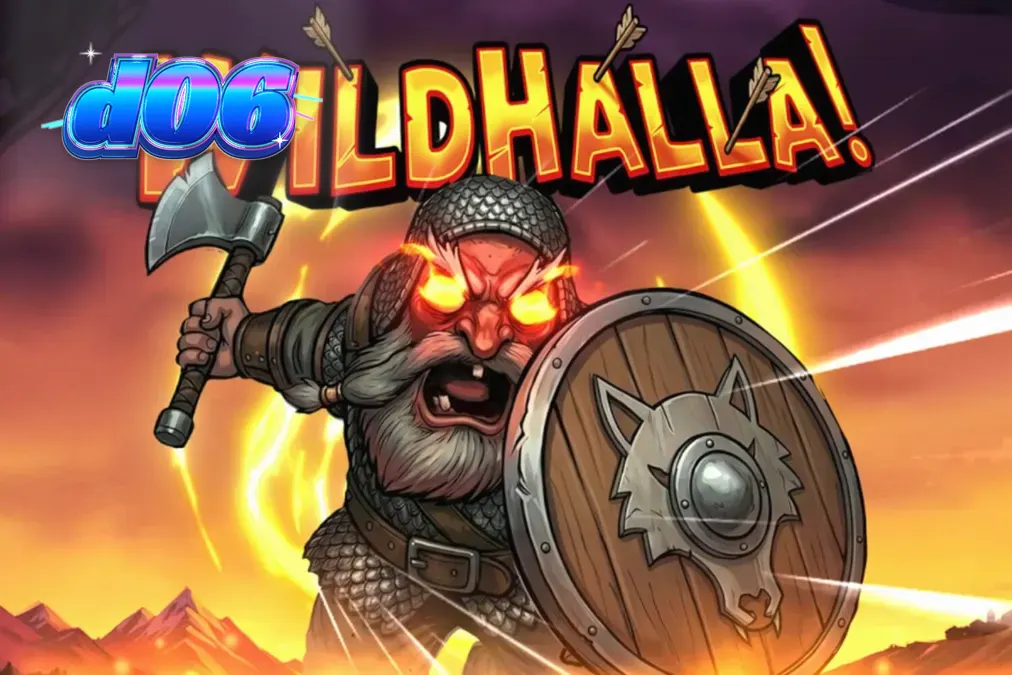 Tampilan visual slot Wildhalla dengan tema mitologi Norse dan simbol Viking